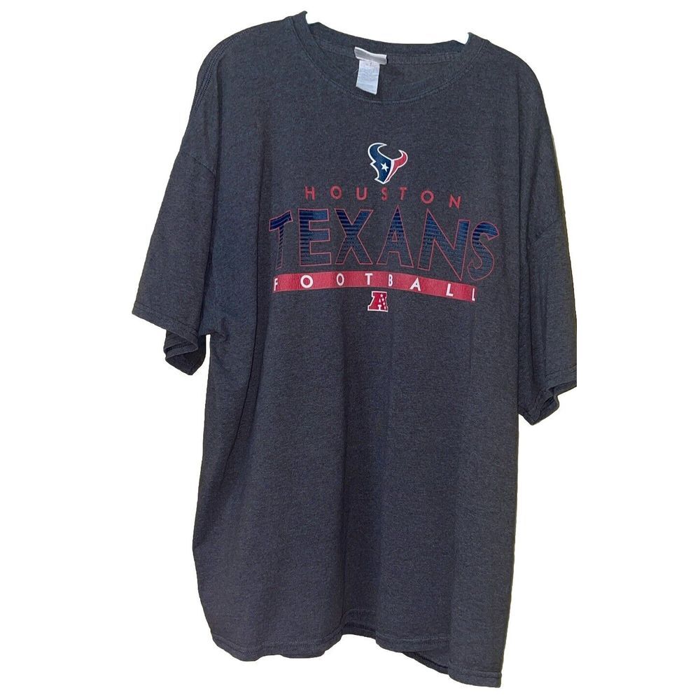 VTG✨Houston Texans T‎ Shirt Mens Size 2XL Brown Short Sleeve NFL Football ✨Y2K